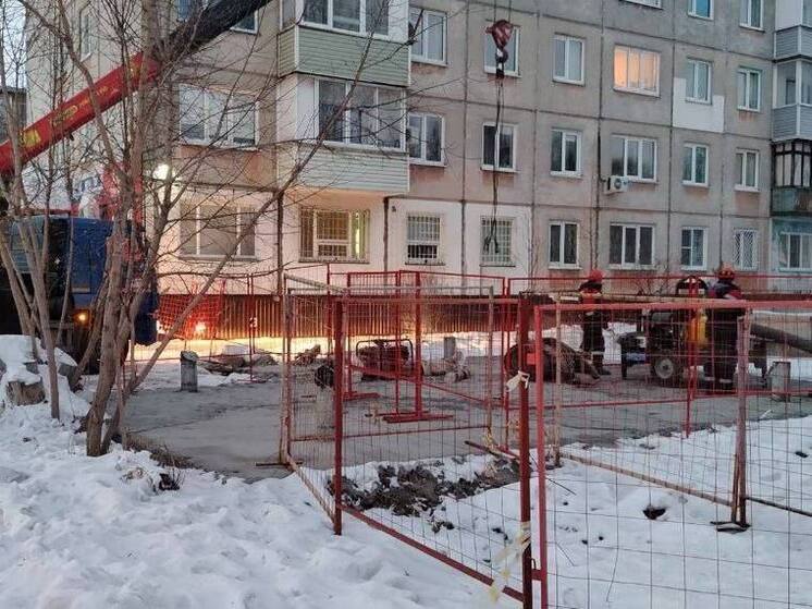 В Рубцовске ранним утром 12 января произошла крупная авария на магистральном трубопроводе