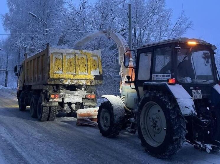 В Архангельске за неделю вывезли более 8 тысяч тонн снега