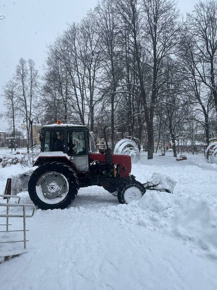 Теплая помощь от местных фермеров: как в Серпухове совместными усилиями справляются со снежными заносами