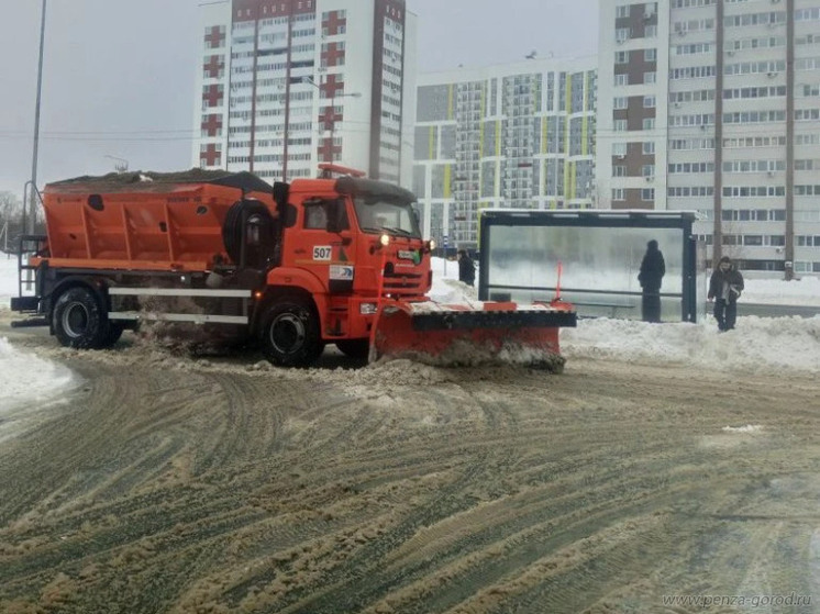 За сутки с улиц Пензы вывезли более 5 тысяч кубометров снега