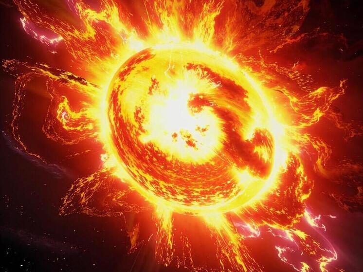 Мощная вспышка произошла на Солнце