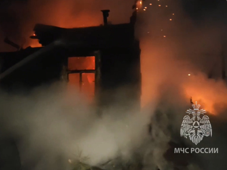 Пожарные спасли хозяина загоревшегося дома во Всеволожском районе