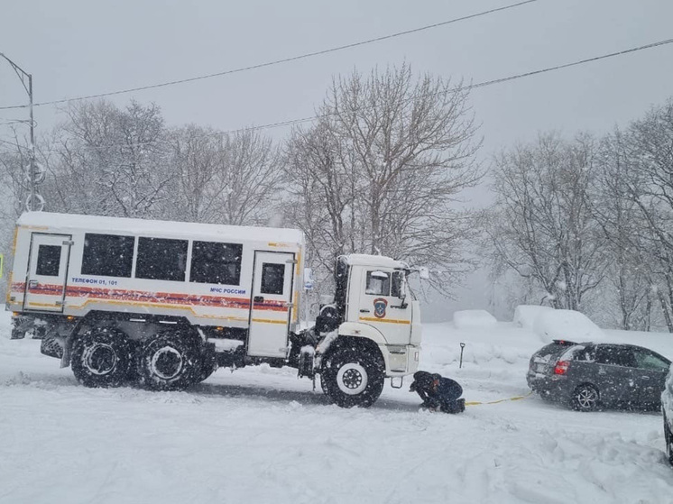 Спасатели освободили из снежного плена жителя Петропавловска-Камчатского