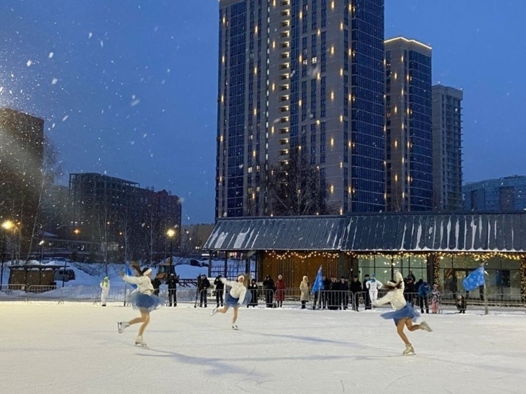 Новосибирцы активно отдыхали на катках в новогодние праздники