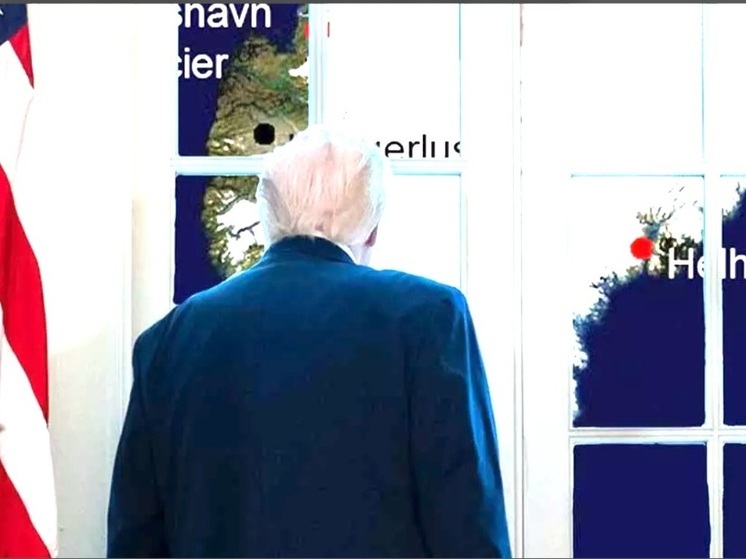 Белый дом опубликовал фото Дональда Трампа на фоне карты Гренландии