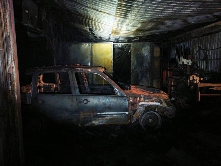 2 автомобиля сгорели в Самарской области ночью 13 января