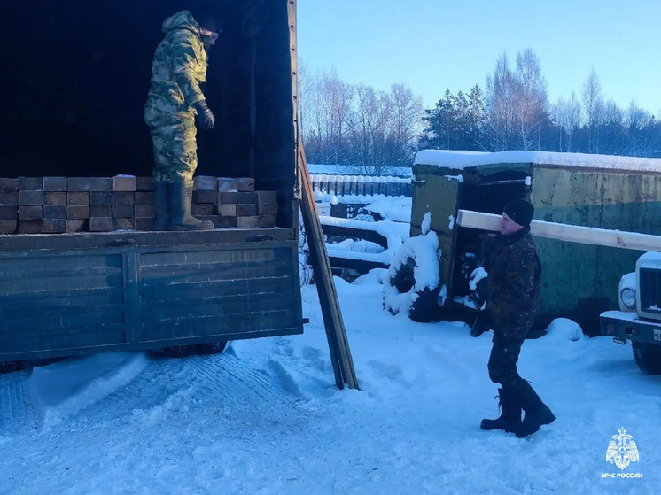 В зону СВО из Тверской области отправили очередную партию пиломатериалов