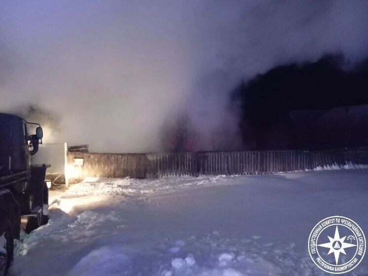 В частном доме в Башкирии случился пожар