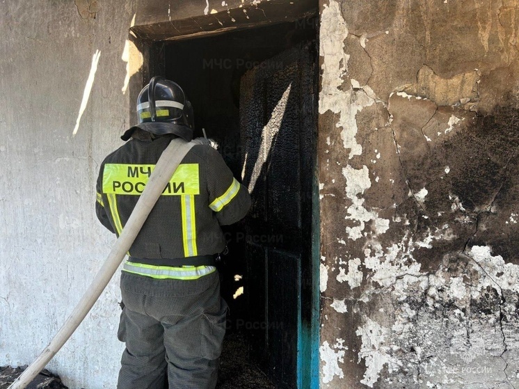 В херсонском поселке Великая Лепетиха сгорел жилой дом