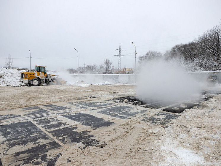 За сутки на снегоплавильные пункты Казани вывезли свыше 18 тысяч тонн снега
