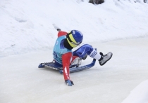 На чемпионате России по санному спорту в Кандалакше прошли соревнования среди мужчин на одноместных санях