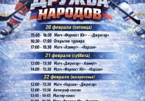 В Астрахани с 20 по 22 февраля состоится турнир по хоккею Дружба народов