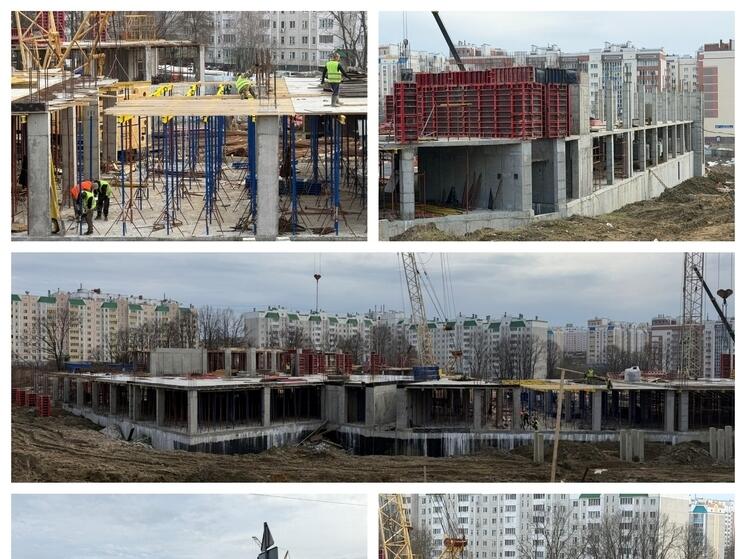 В Орле продолжается строительство школы на улице Родзевича – Белевича