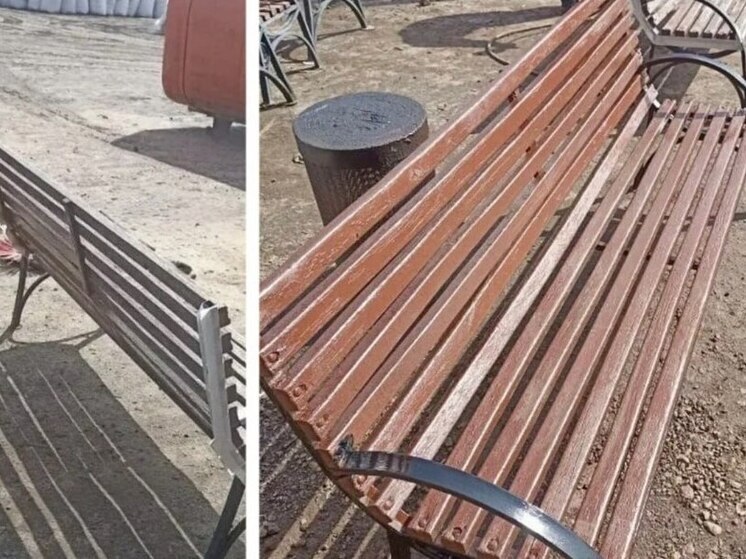 В Саранске начали готовить городские лавочки к установке
