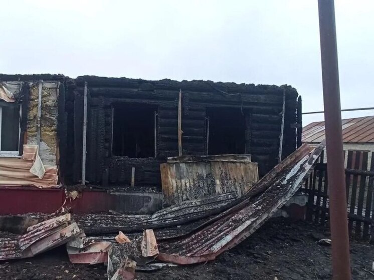 Ночной пожар уничтожил дом в одном из сел Мордовии