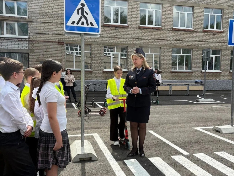 На территории школы №49 в Рязани открылся автогородок