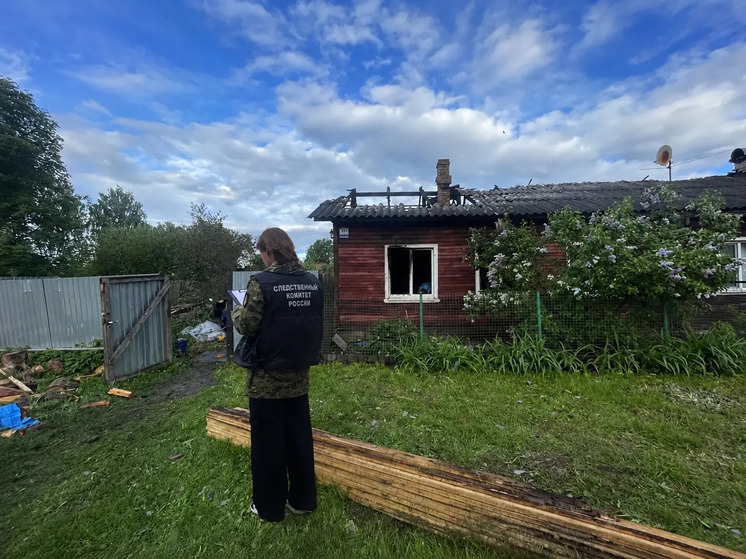 Во время пожара в Пестове 14-летний подросток пострадал и потерял бабушку