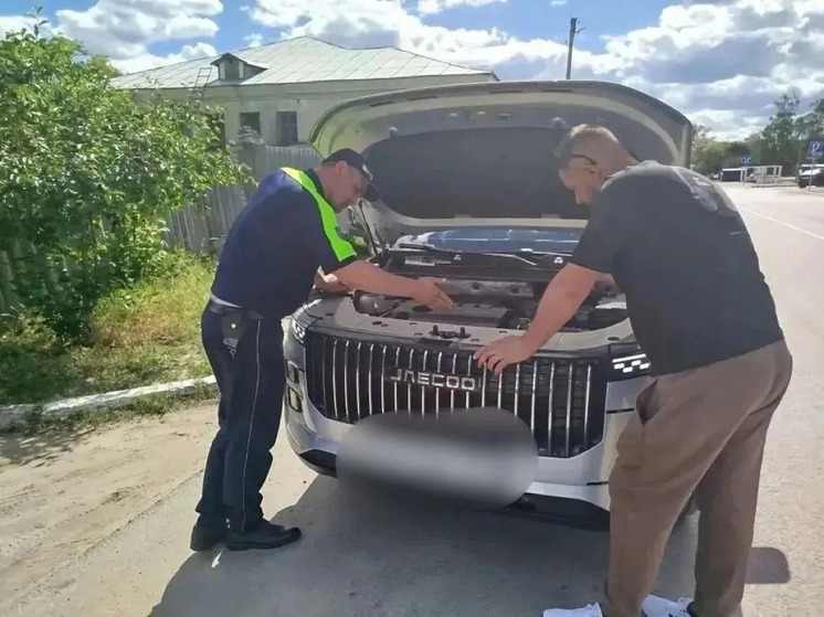 В Новоайдарском округе автоинспекторы помогли водителю починить сломавшуюся машину