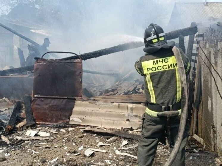 В херсонском селе Красное сгорел жилой дом