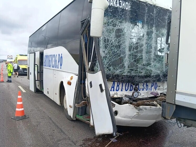 СК возбудил уголовное дело после аварии с 12 пострадавшими в автобусе под Воронежем