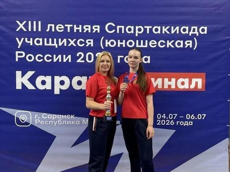 Калужская каратистка привезла серебро с спартакиады учащихся России