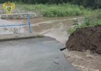 В Шкотовском округе частично обрушился мост, расположенный через реку Шкотовка и ведущий к селу Новороссия