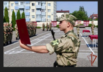 В отдельном батальоне охраны и обеспечения Северо-Кавказского ордена Жукова округа войск национальной гвардии Российской Федерации состоялась церемония приведения молодого пополнения к Военной присяге