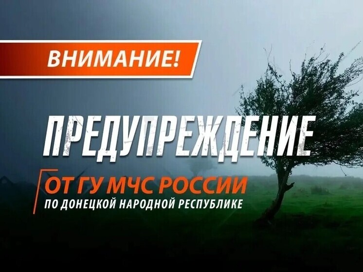 Жителей ДНР предупредили о дожде и сильном ветре 9 августа