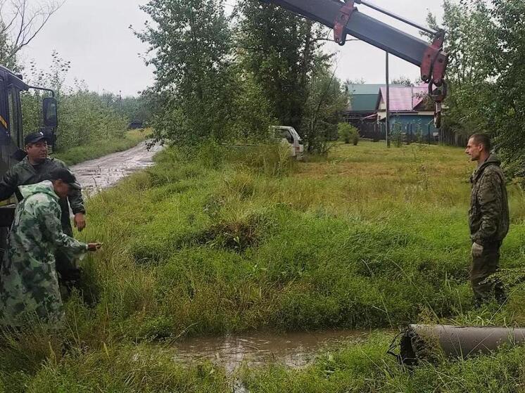 Читинцы сами начали копать канавы для отвода ливневых вод