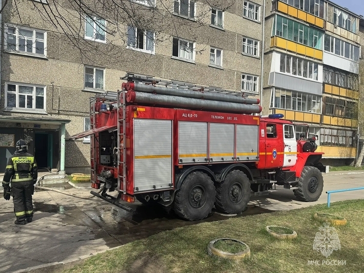Пожарные спасли саяногорку из задымленной квартиры