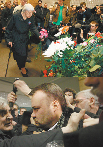 Во время поминовения погибших на правозащитницу Людмилу Алексееву напал теолог-двоечник