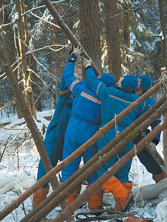 Кандидатов в экипаж для полета на Красную планету высадили в лес под Одинцово