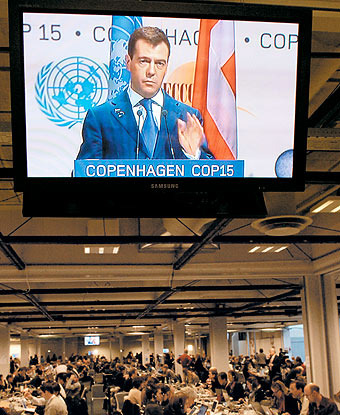 Медведев выступил в Копенгагене 