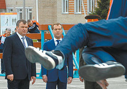 Медведев поучаствовал в эксперименте. ФОТО