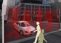 Корейский дизайнер предложил вместо светофора использовать виртуальную стену