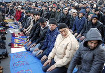 Мусульмане Москвы отмечают Курбан-байрам