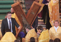 Великая христианская святыня – крест Андрея Первозванного – на несколько дней оказалась в Москве