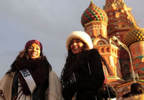 Участницы конкурса «Мисс Вселенная-2013» познакомились с Москвой