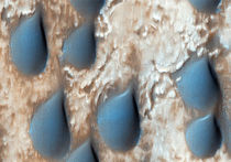 На Марсе обнаружены странные «каплеобразные» дюны