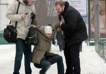 В московских травмпунктах очереди из пациентов из-за гололеда