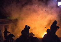 Продолжаются боевые столкновения в Киеве на Евромайдане