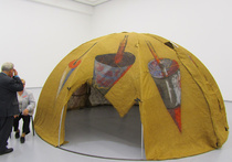 В музее поставили шатер Каддафи