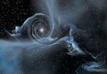Массивные черные дыры отвечают за рождение звезд в далеких галактиках