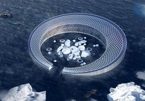Представлен проект дрейфующего арктического города, который питается айсбергами