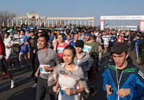 Международный марафон пробежал по главным улицам Алматы, протянув руку международному спортивному общественному движению