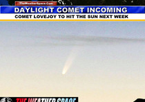 Частная обсерватория: К Солнцу приближается самая яркая за последние годы комета "Lovejoy"