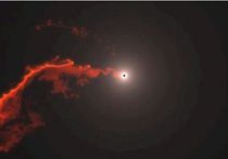 Астрономы увидели, как вдруг проснувшаяся чёрная дыра поглощает планету