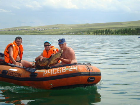 Курьезный случай произошел на днях на озере Шира, что в Хакасии