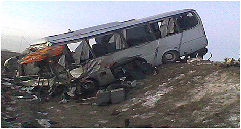 В Саратовской области произошла страшная авария с участием автобуса