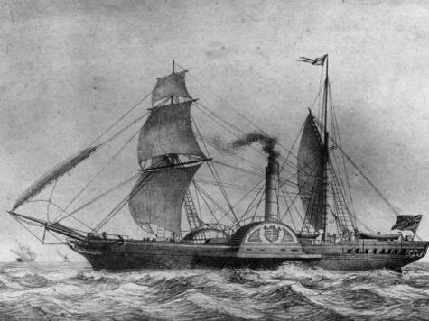 22 апреля 1838 года в нью-йоркскую гавань вошло британское судно «Сириус» - первый пароход, пересекший Атлантический океан